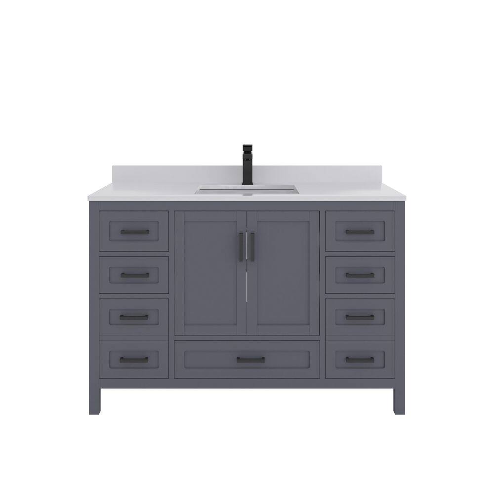Rooh 47 in. Bath Vanity Cabinet without Top in Charcoal Grey Assembled price history on PriceWatchPro