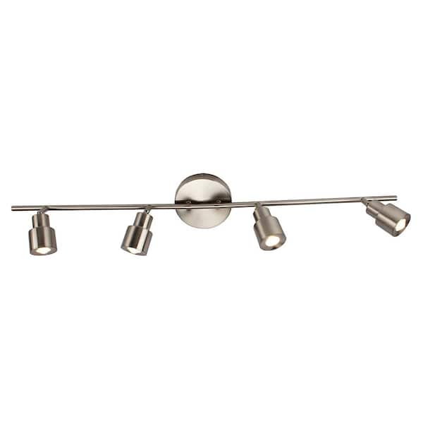 Unbranded Brielle 36.75 in. 4-Lights Brushed Nickel LED Flush Mount