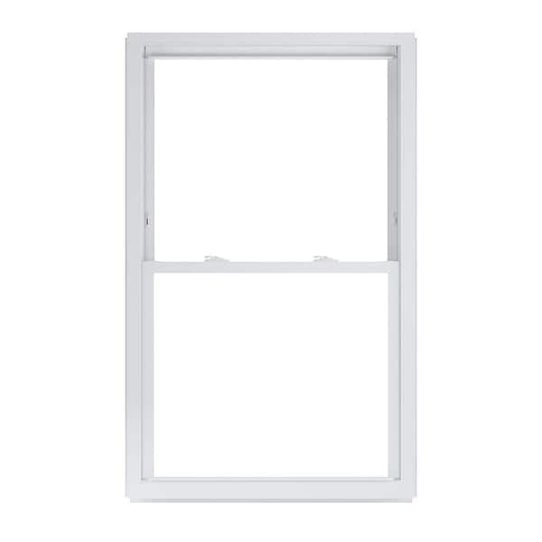 American Craftsman 33.75 in. x 53.25 in. 50 Series Low-E Argon Glass Double Hung White Vinyl Replacement Window, Screen Incl