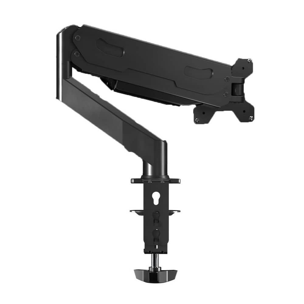 Gas Spring Adjustable Single Monitor Desk Mount 32 Inch Swivel Tilt Rotation Stand Holder VESA Clamp Grommet - Thumbnail 5