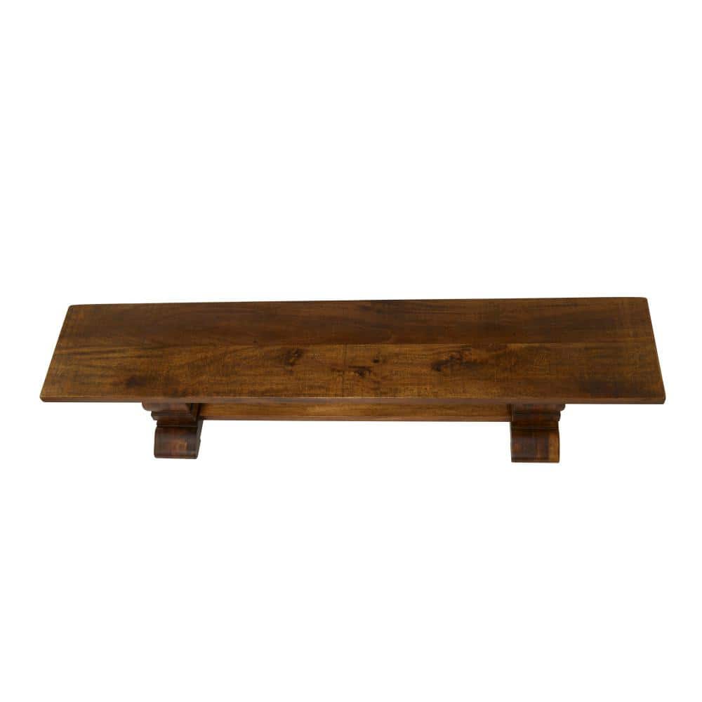 Rustic Reclaimed Mango Wood 78" Bar Height Bench in Brown