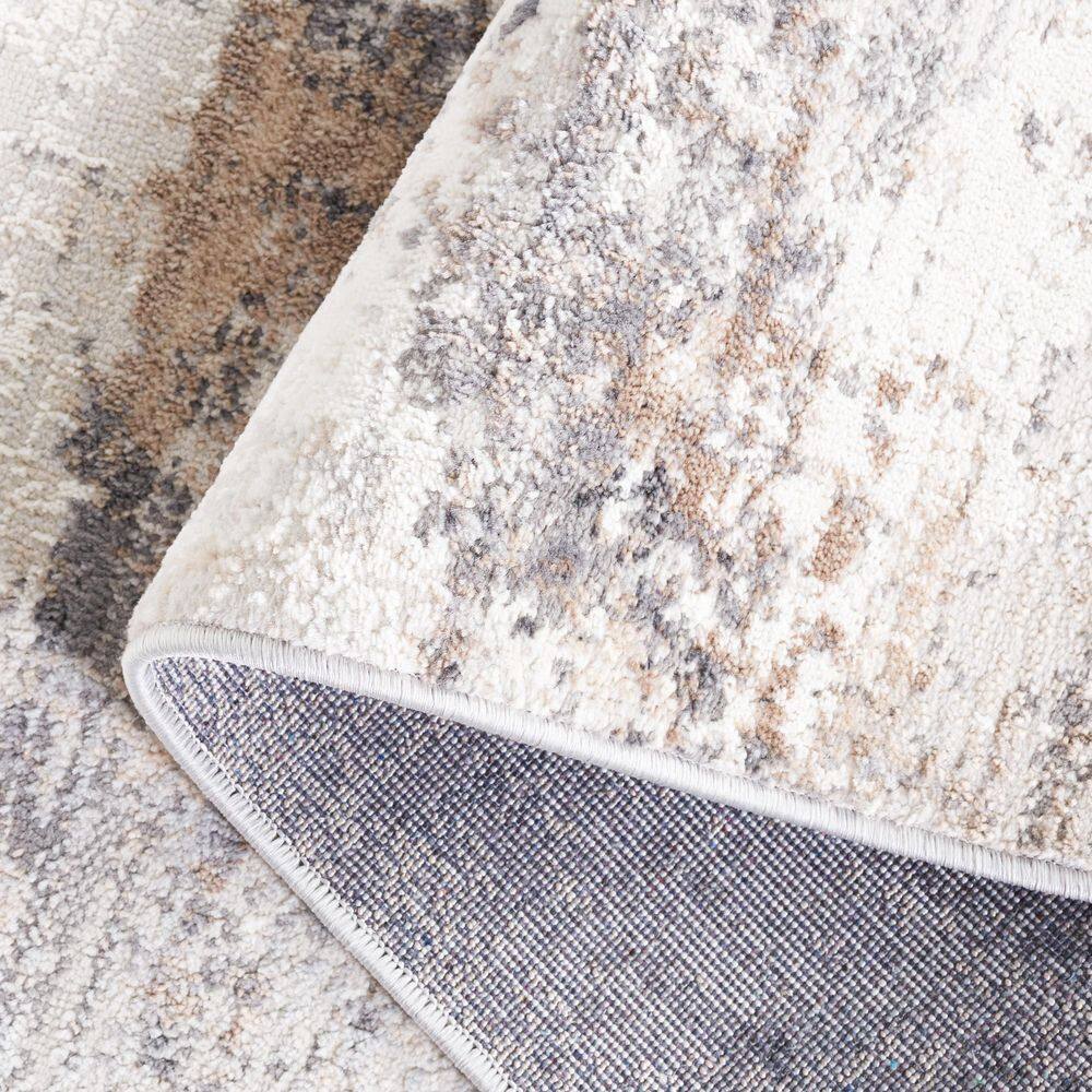 Amelia Ivory/Gray 9 ft. x 12 ft. Abstract Area Rug - thumbnail 8