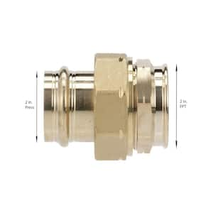 ProPress 2 in. Press x 2 in. FPT Zero-Lead Bronze Union