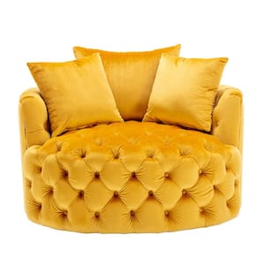 mustard yellow occasional chair