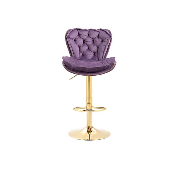 purple bar stools with backs