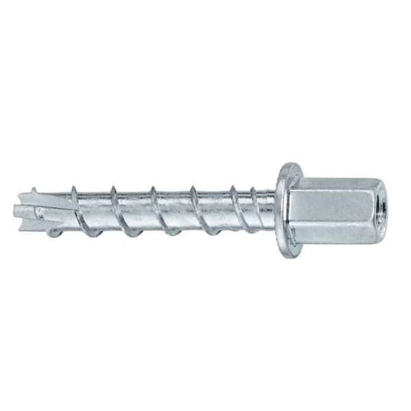 Hilti 1/4 in. x 1-5/8 in. Carbon Steel Zinc Plated KH-EZ 1/4 in. Internally Threaded Concrete Screw Anchors (100-Pieces)