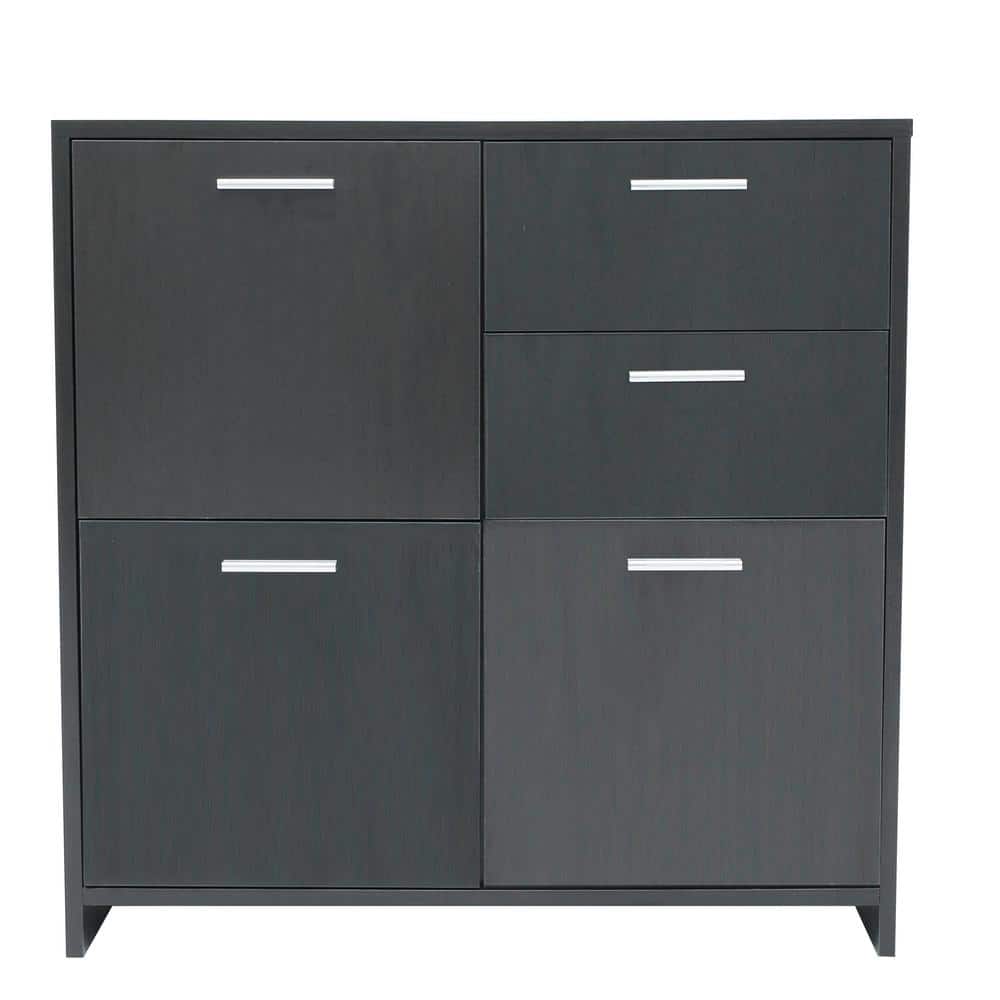 FORCLOVER Black Storage with 3Drawers and JSFT34244 The Home Depot