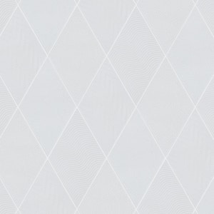 Rhombus White 5-1/2 in. x 9-1/2 in. Porcelain Floor and Wall Take Home Tile Sample