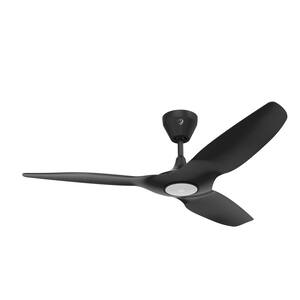 Haiku 52 in. L Indoor Black Ceiling Fan with Integrated LED with Light Works with Alexa and Remote Control Included