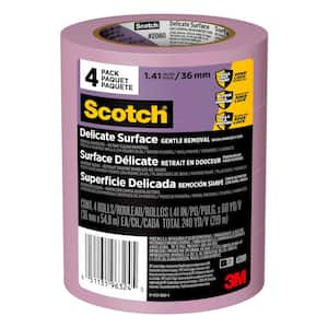 Scotch 1.41 In. x 60 Yds. Delicate Surface Painter's Tape, Purple (4 Rolls)