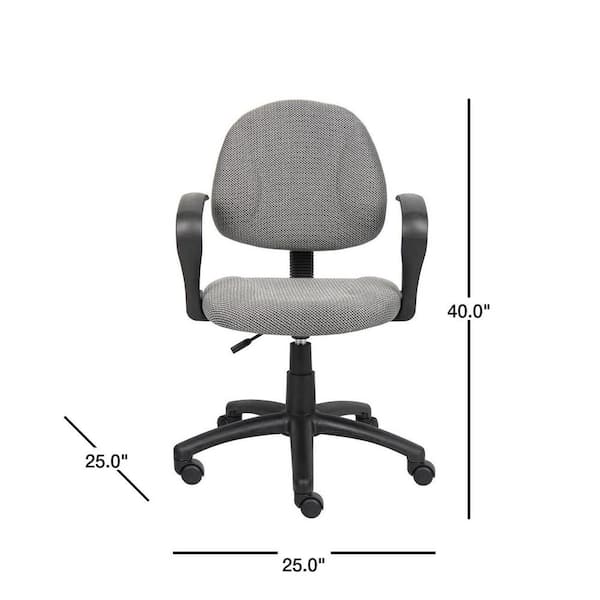 Boss Office Products Fabric Deluxe Posture Task Chair With Loop