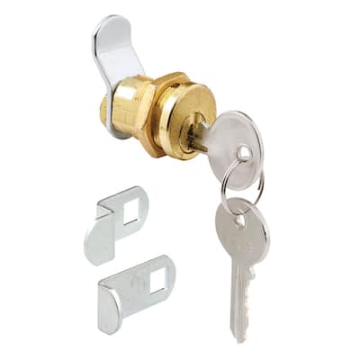 3 Cam 5-Pin Mailbox Lock, Brass Plated