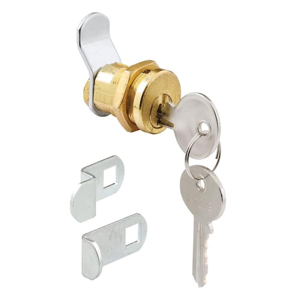 Prime-Line 3 Cam 5-Pin Mailbox Lock, Brass Plated