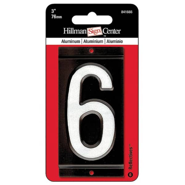 Hillman 3 in. Aluminum Number 6