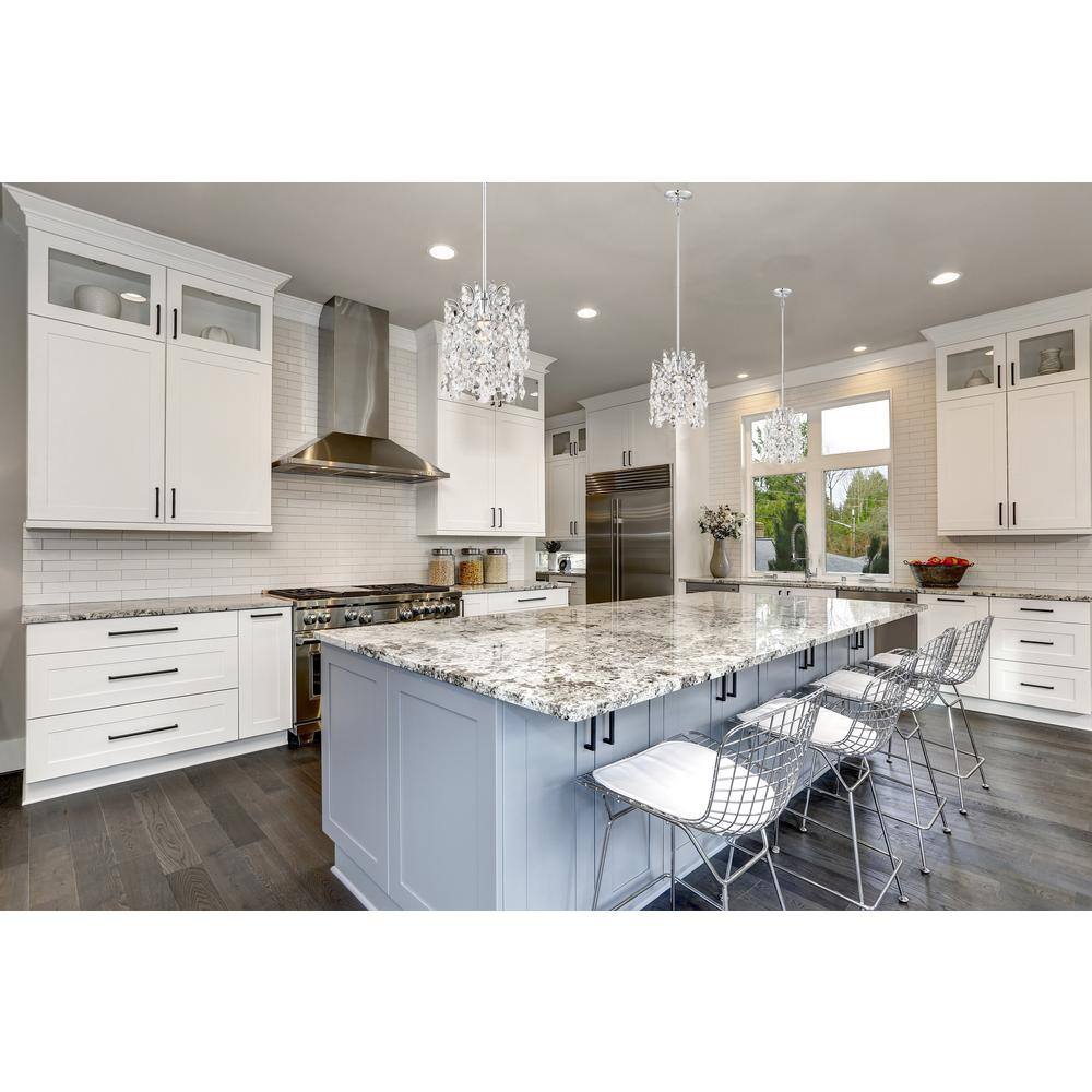 Isabella's Crown Chrome Mini Pendant with Clear Crystal Accents