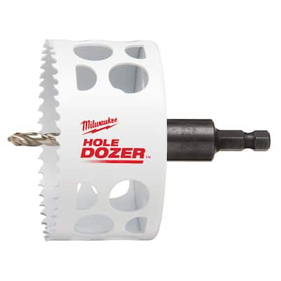3-1/2 in. HOLE DOZER Bi-Metal Hole Saw with 3/8 in. Arbor and Pilot Bit