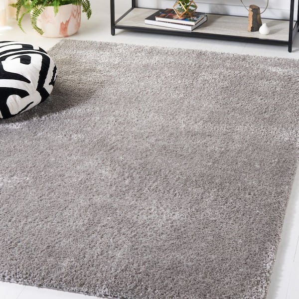 Tahoe 5 ft. x 7 ft. Gray Solid Color Area Rug