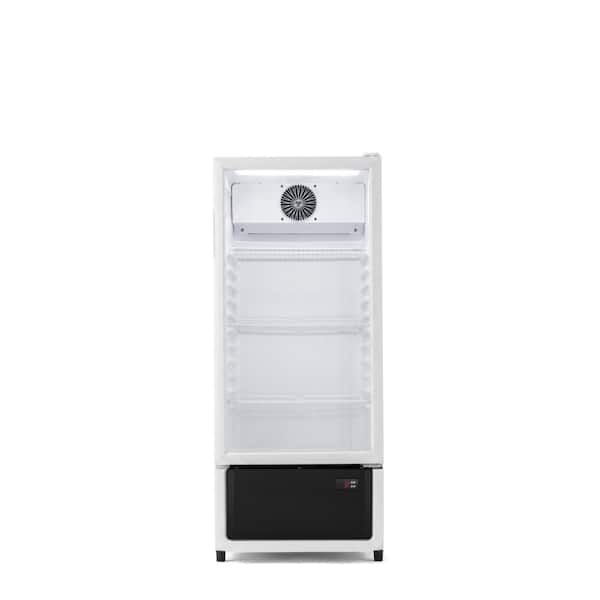 21 in. W  7 cu. ft. Commercial Glass Door Merchandiser Display Refrigerator in White