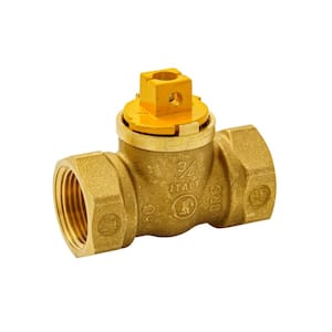 3/4 in. Brass Flat/Square Head-Handle FPT Body Gas Ball Valve (1-Piece)