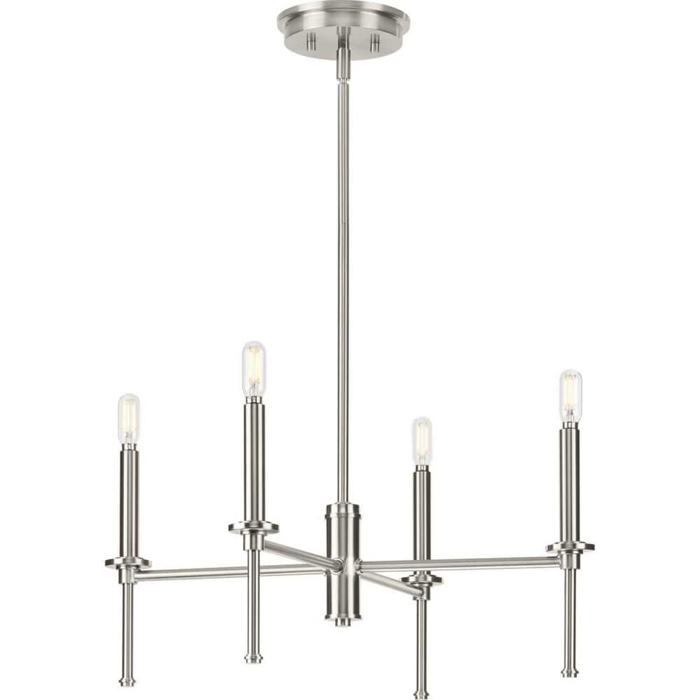 Elara 22.87 in. 4-Light for Dining Room Brushed Nickel New Traditional Chandelier Light for Dining Room price history on PriceWatchPro