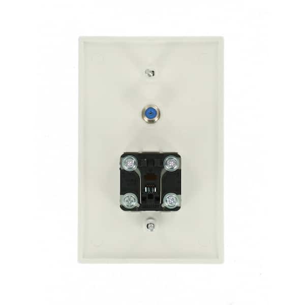 Leviton White 1 Gang Audio Wall Plate Pack R52 40539 Cmw The Home Depot Leviton White 1 Gang Audio Wall Plate, Leviton Phone Jack Wiring Diagram