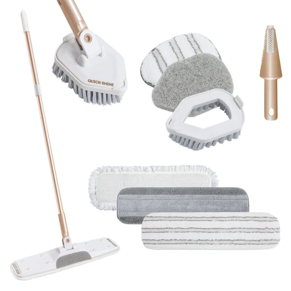 All-in-One Multi-Action Microfiber Flat Mop Kit