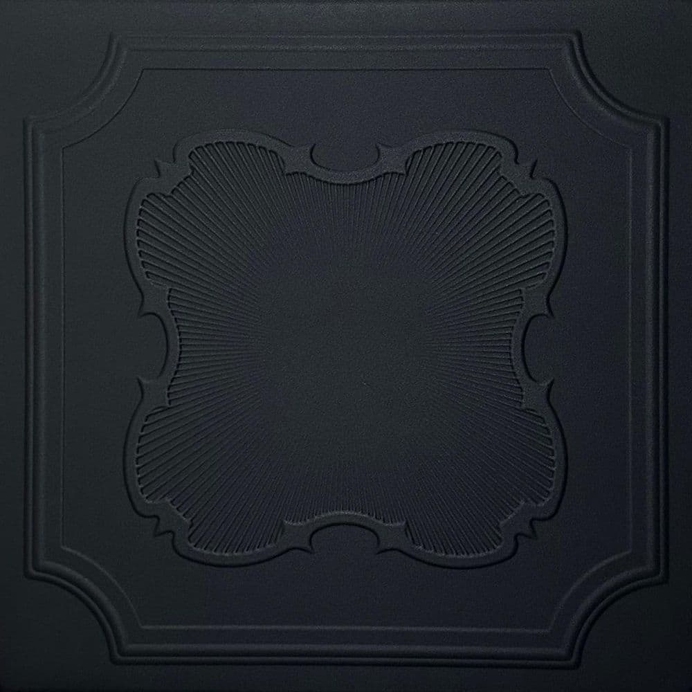 Coronado Black Matte 1.6 ft. x 1.6 ft. Decorative Foam Glue Up Ceiling Tile (384 sq. ft. / Case) price history on PriceWatchPro