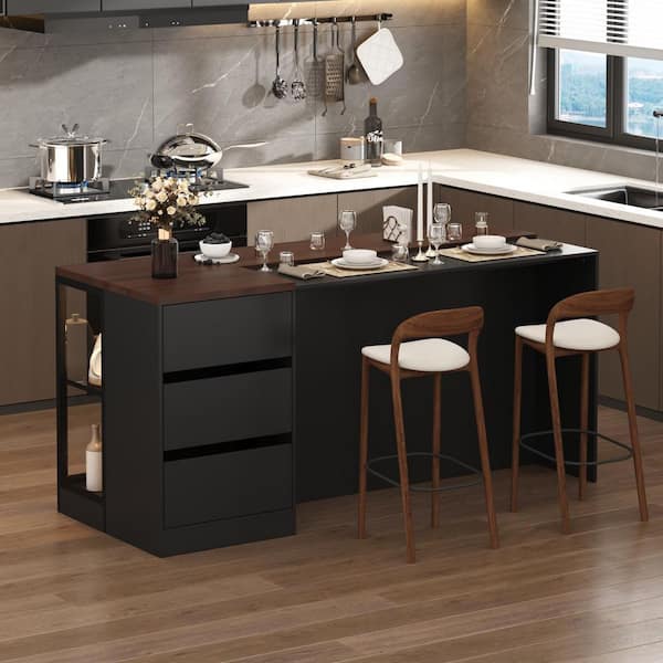 FUFU&GAGA Kitchen Island and Dining B...