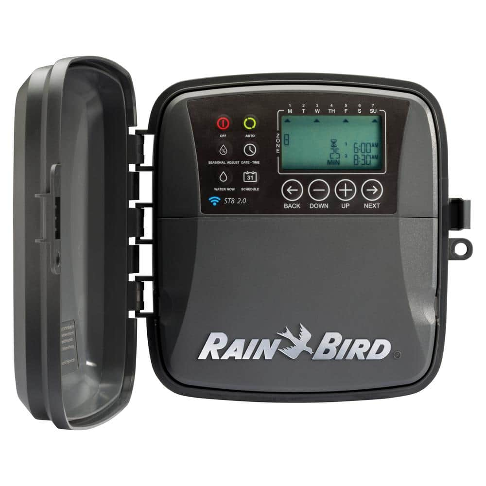 Rain Bird 8-Zone Outdoor Smart Irrigation Controller Wi-Fi Timer Version 2.0