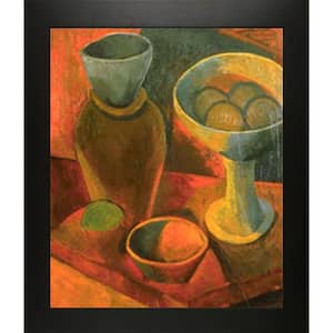 Jug and Fruit Bowl by Pablo Picasso New Age Wood Framed Abstract Oil Painting Art Print 24.75 in. x 28.75 in.
