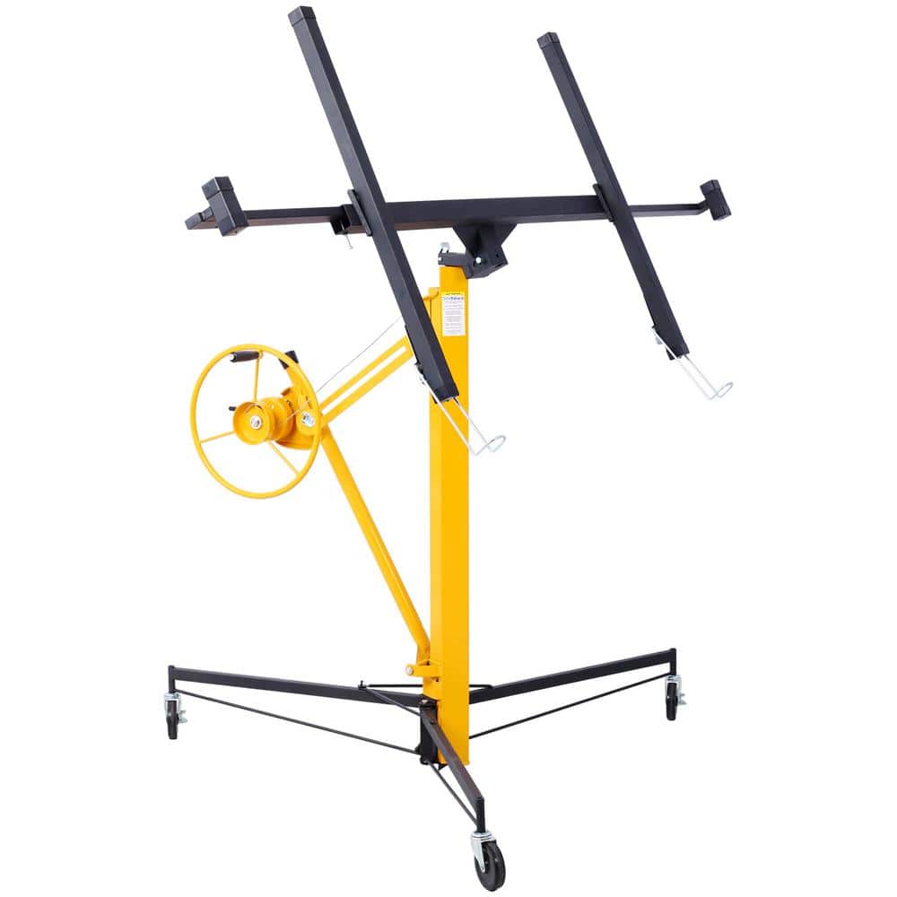 Heavy Duty Yellow Steel Drywall Panel Hoist with Wheels