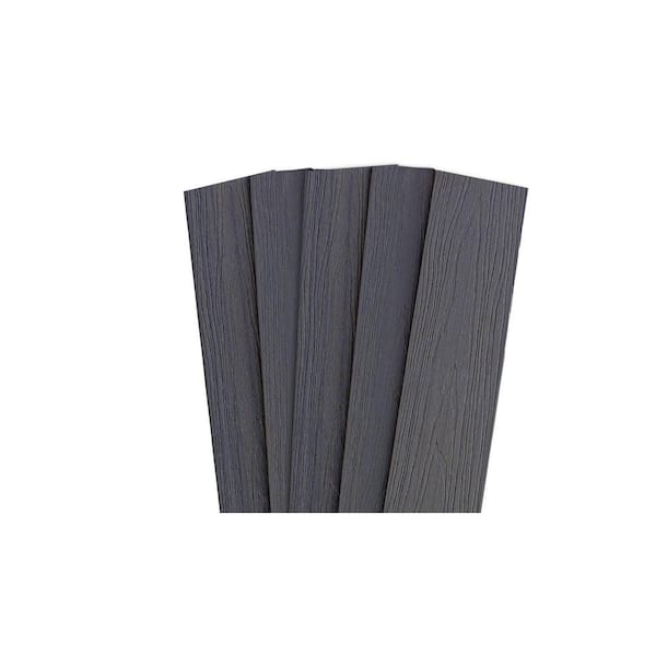 0.40 in. x 5.51 in. x 48.00 in. Ironwood Capped Composite Flat Top Fence Picket (5-Pack)