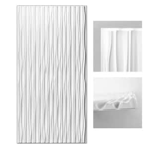 0.04 in. x 47.2 in. x 23.6 in. White PVC Decorative Wall Paneling for Interior Wall Decor (46.2 sq. ft./Box)