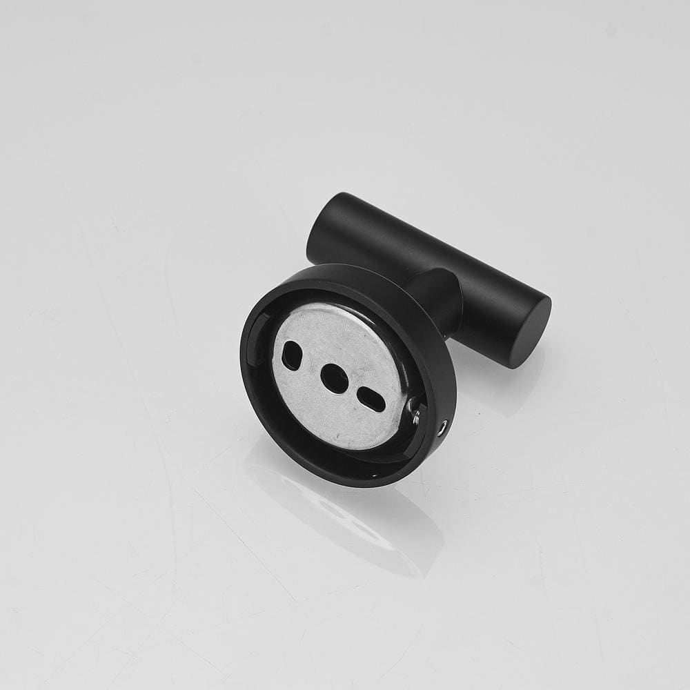 Matte Black Stainless Steel Wall Mounted Towel and Robe Hooks, 2-Pack