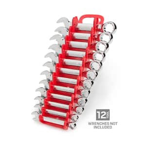 2.3 in. 12-Tool Store-and-Go Stubby Wrench Rack Keeper in Red