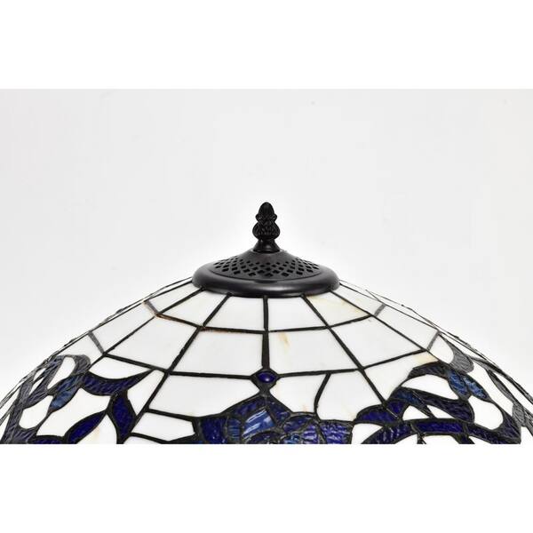 Warehouse of Tiffany Rexi 61 in. 2-Light Indoor Blue and