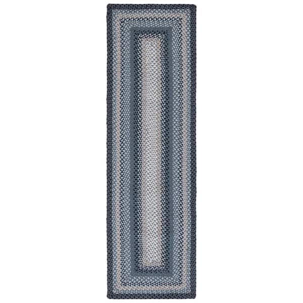 Safavieh Braided Collection BRD311A Hand Woven Black and Grey Area Rug, 3  feet by 5 feet (3' x 5') : : Home