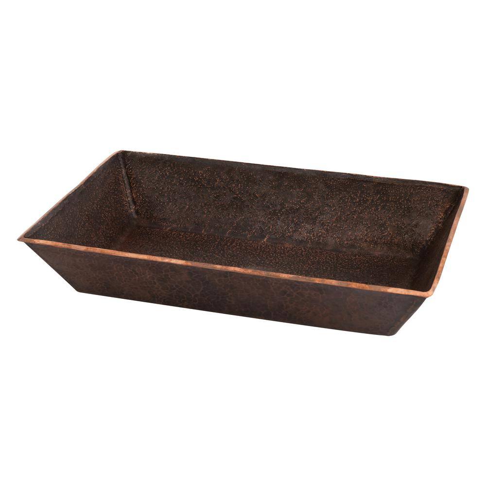 Terra Firma 20'' Dark Brown Copper Rectangular Bathroom Sink