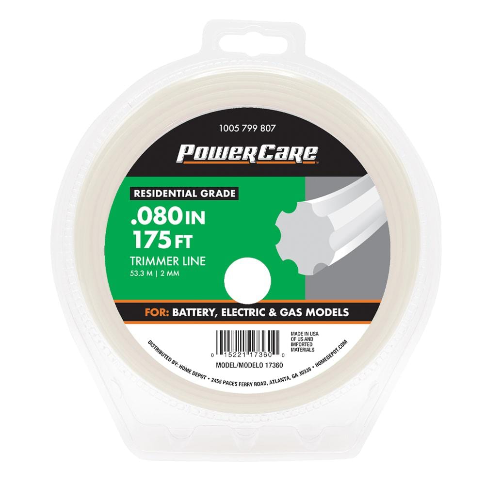 Reviews for Powercare Universal Fit .080 in. x 175 ft. Gear Replacement Line  for Gas, Corded and Cordless String Grass Trimmer/Lawn Edger