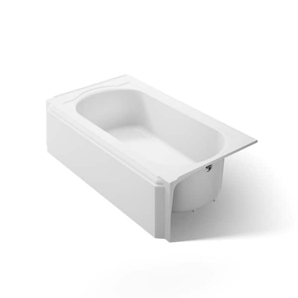 Memoirs 60 in. x 34 in. Soaking Bathtub with Right-Hand Drain in White