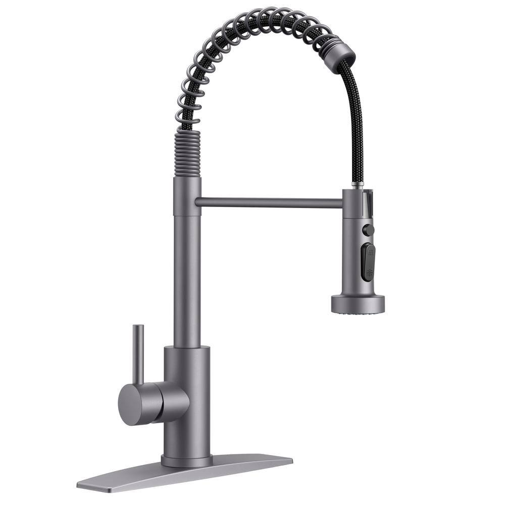 Reviews for androme Single Handle Pull Down Sprayer Kitchen Faucet with