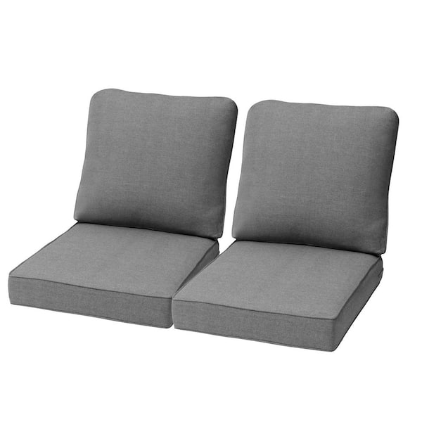 Pellebant 27.6 in. x 24.4 in. 2-Piece Outdoor Deep Seat Cushion