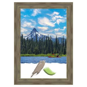 Alexandria Greywash Wood Picture Frame Opening Size 24 x 36 in.