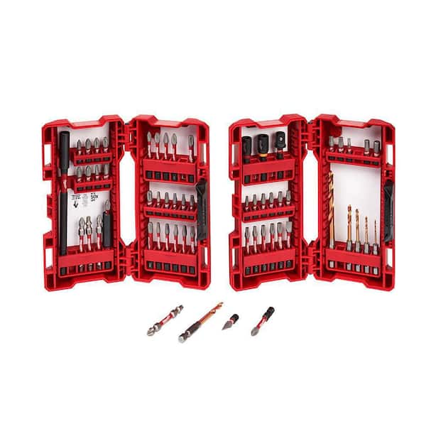 Milwaukee SHOCKWAVE Impact Duty Drill and Alloy Steel Screw Driver Bit Set (60-Piece)
