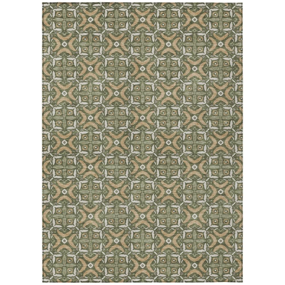 Chantille Machine Washable Indoor/Outdoor Abstract ACN2924 Olive 9 ft. x 12 ft. Area Rug price history on PriceWatchPro