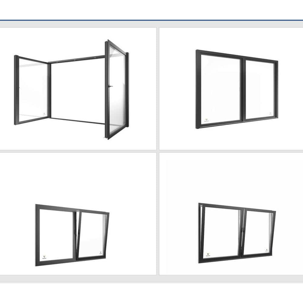 72 in. X 80 in. Right-Handed Low- E Triple-Pane, Replacement, New Construct