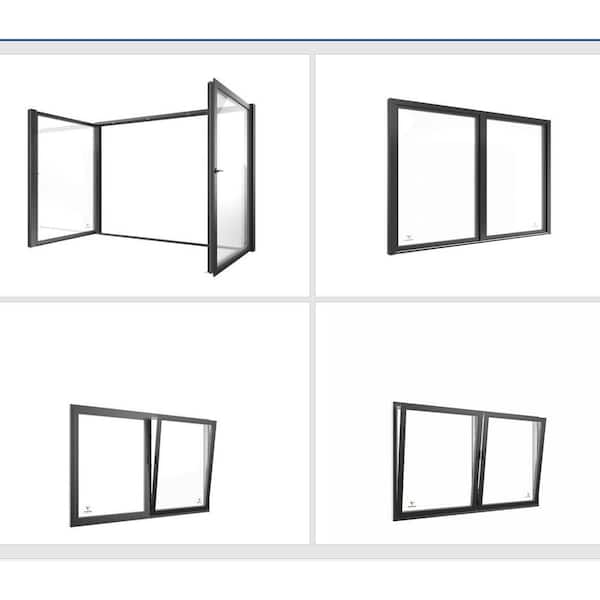 72 in. X 80 in. Right-Handed Low- E Triple-Pane, Replacement, New Construction, Double Vinyl Tilt and Turn French Door