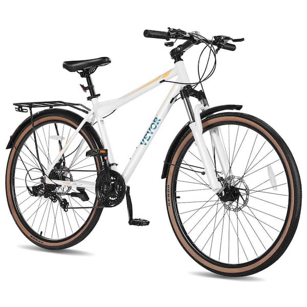 Hybrid Bike, Lightweight Aluminum Frame Bike, 700c Wheel Men Women Hybrid Bicycle, Step-Over Adult Urban Commuter Bikes