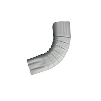 Aluminum Downspout  gutter A Style 3”offset Zig Zag Elbow 3” x 4” White