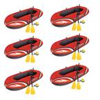 77 in. x 45 in. Hydroforce inflatable Raft. Set with Oars and Pump (6-Pack)